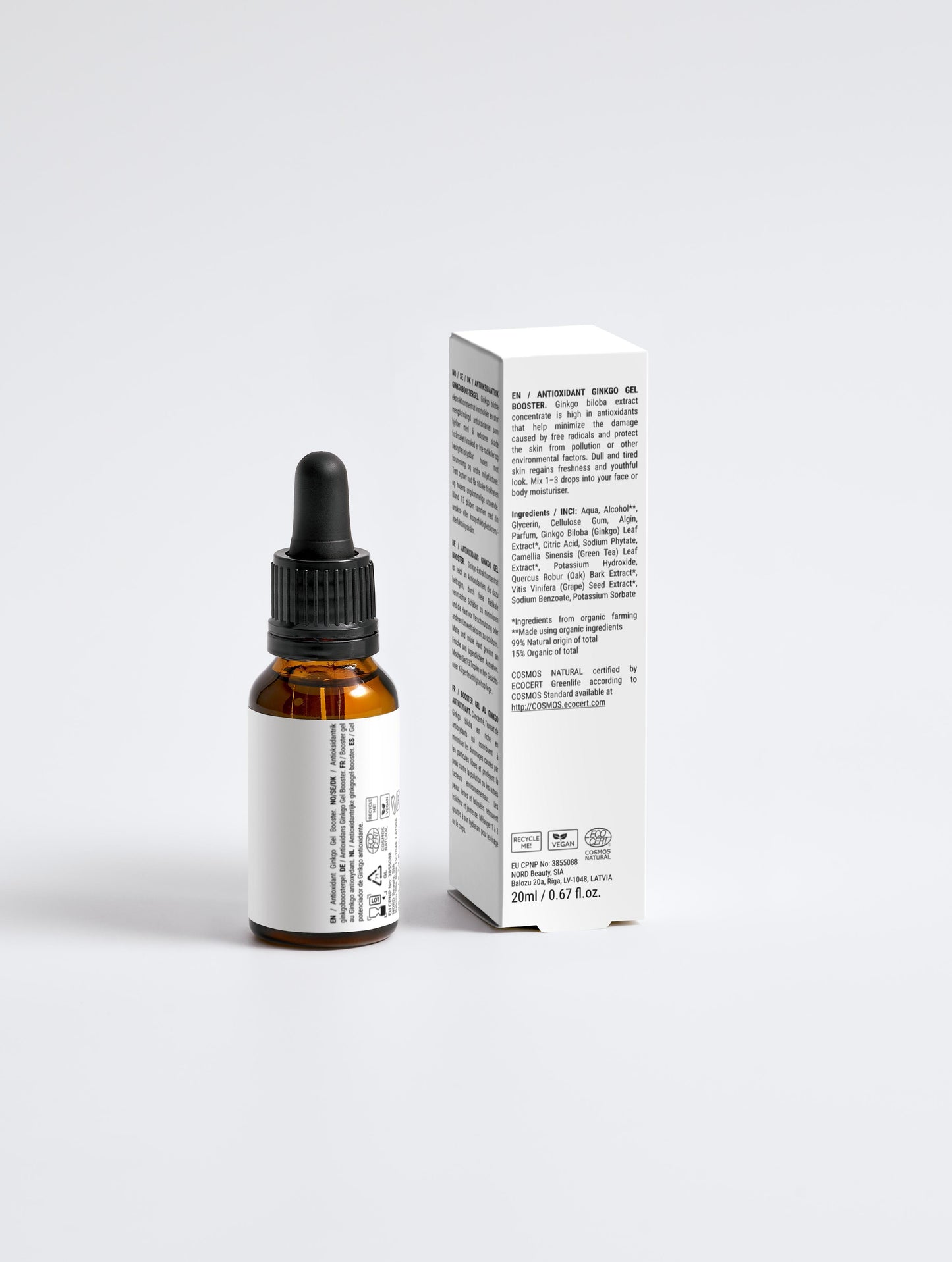 Antiossidante Ginkgo Gel Booster - 20 ml