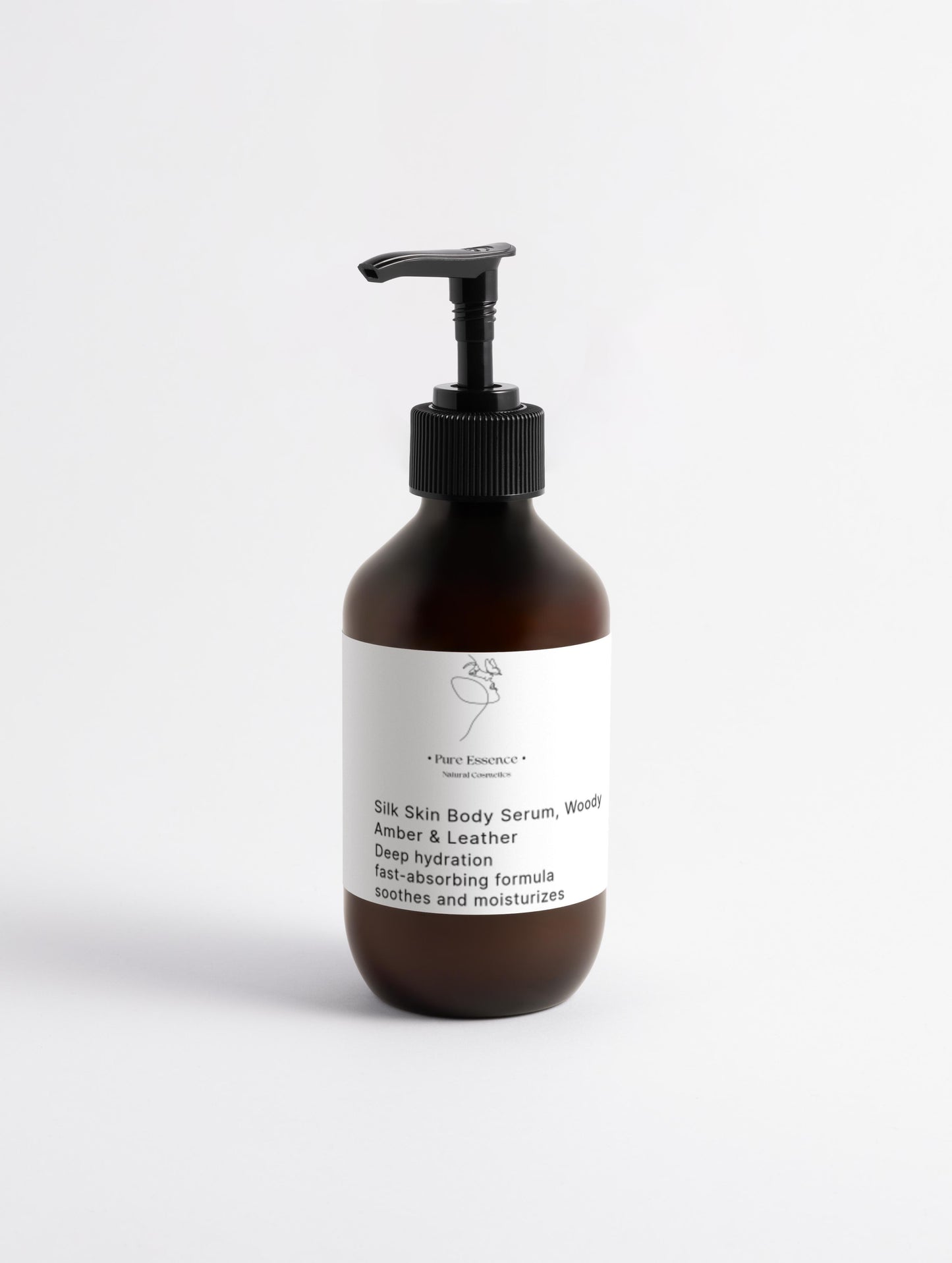 Siero per il corpo Silk Skin, Ambra legnosa e cuoio