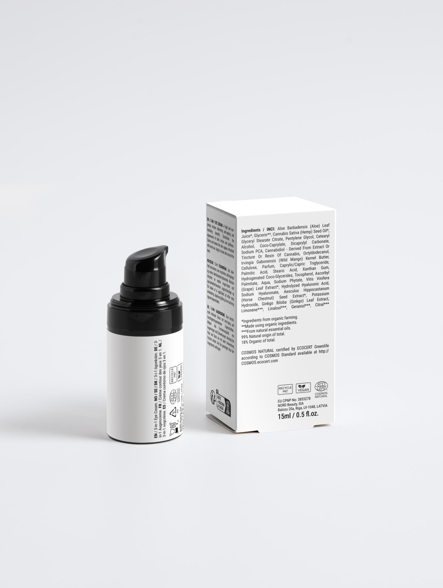 Crema contorno occhi 3 in 1 per uomo