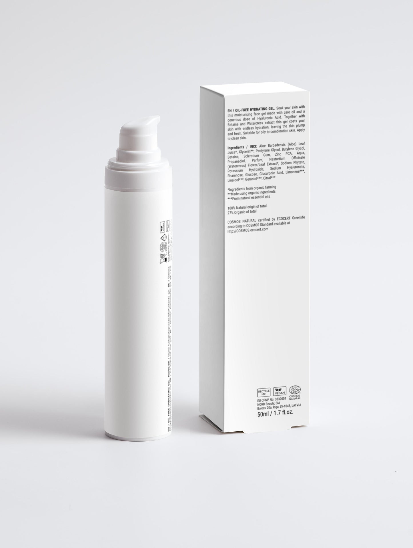 Gel idratante senza olio