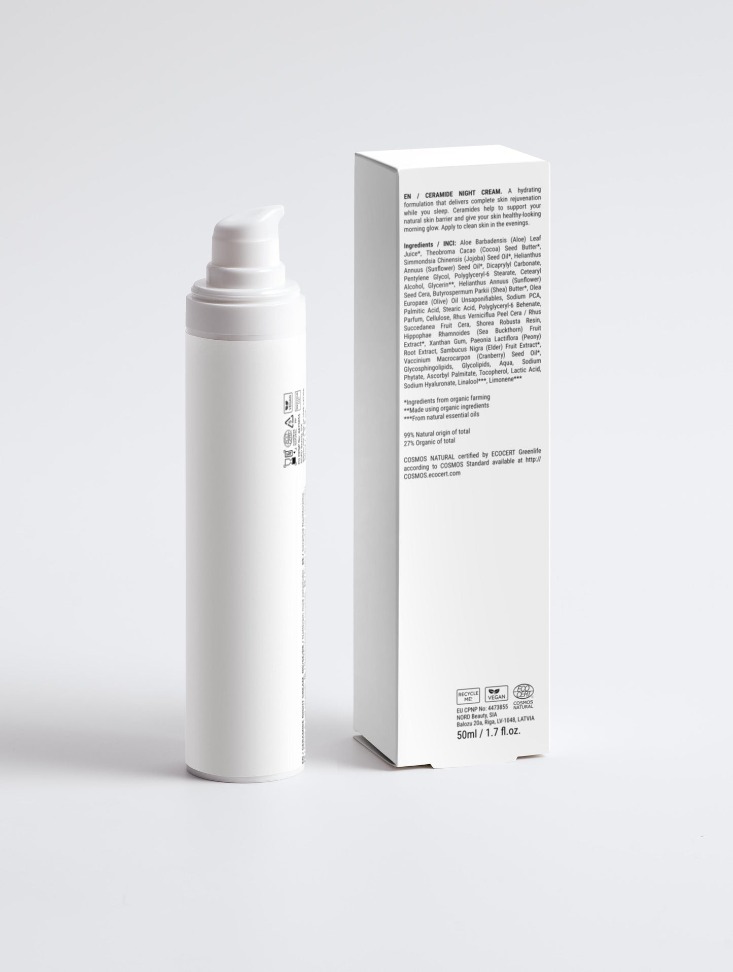 Crema idratante da notte alla ceramide