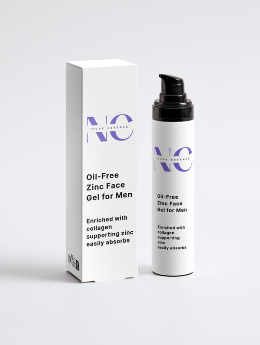 Gel viso allo zinco senza olio per uomo