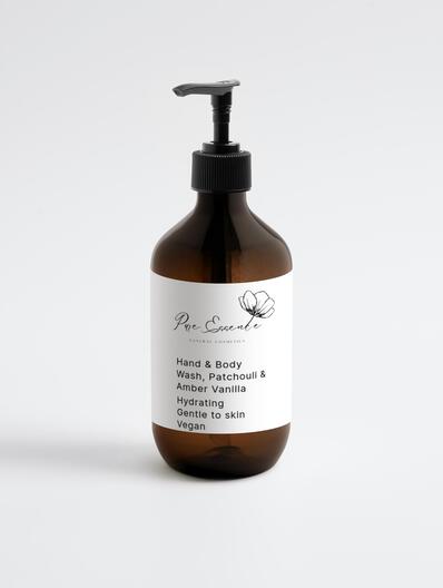 Detergente per mani e corpo, Patchouli e Vaniglia Ambrata