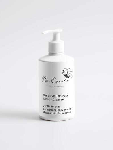 Detergente viso e corpo per pelli sensibili